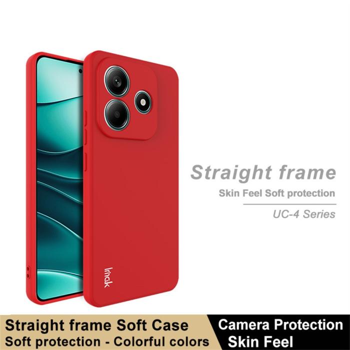 Bild 2, IMAK IMAK Xiaomi Redmi Note 14 5G Skal TPU Soft Röd - Teknikhallen.se