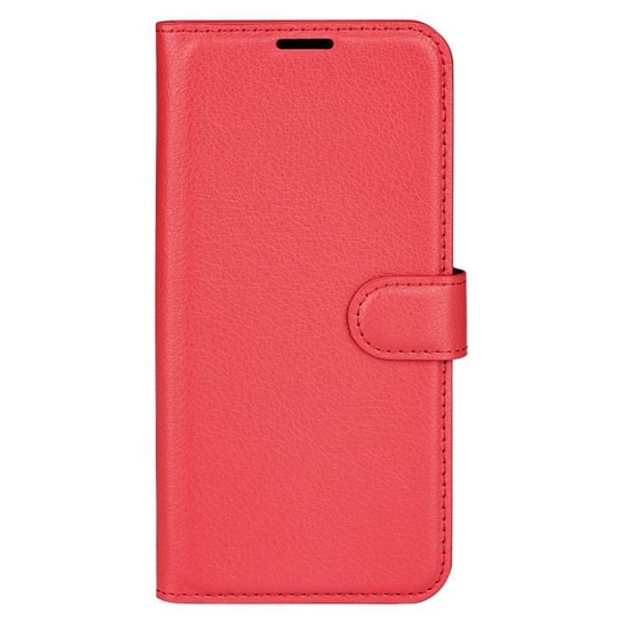 Bild 5,  Xiaomi Redmi Note 14 5G Fodral Litchi Läder Röd - Teknikhallen.se