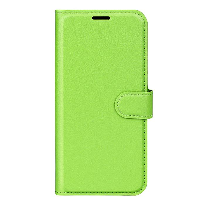 Bild 5,  Xiaomi Redmi Note 14 5G Fodral Litchi Läder Grön - Teknikhallen.se