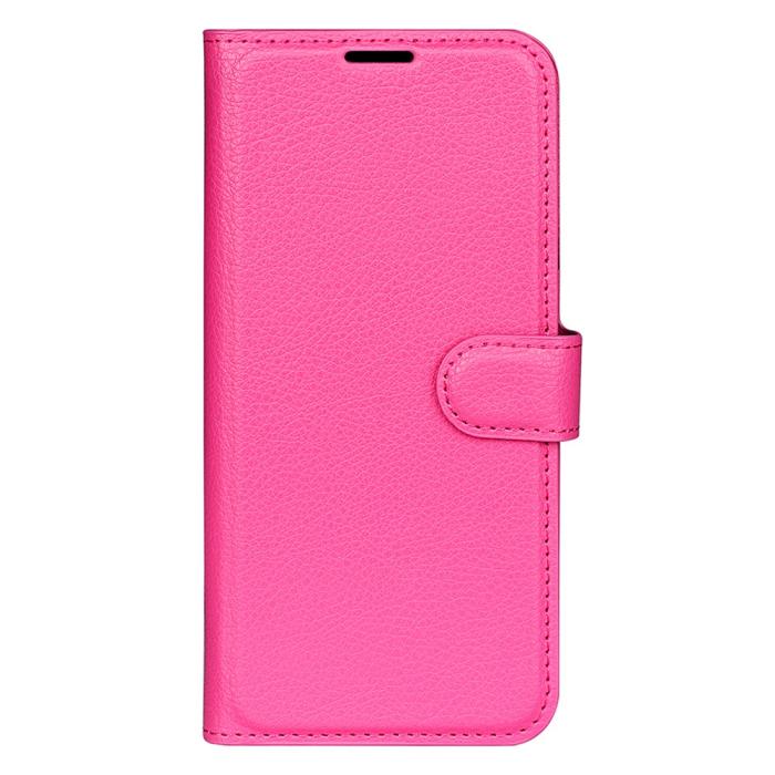Bild 5,  Xiaomi Redmi Note 14 5G Fodral Litchi Läder Rosa - Teknikhallen.se