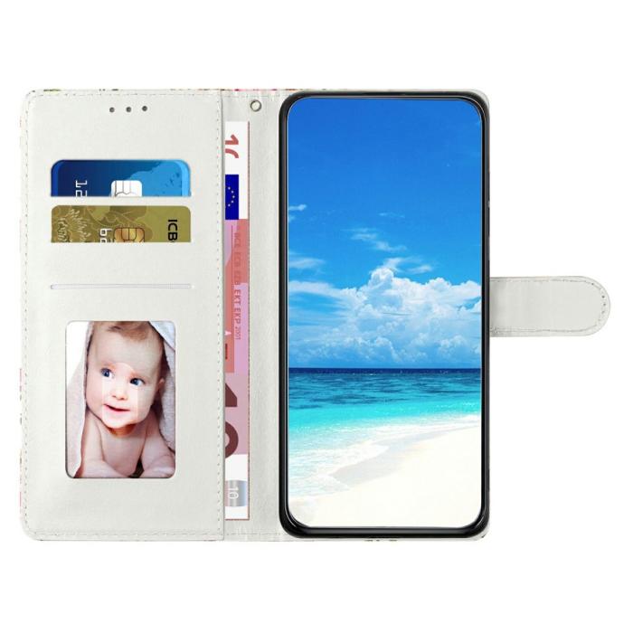 Bild 2,  Xiaomi Redmi Note 14 5G Fodral Med Tryck Lila Blommor - Teknikhallen.se