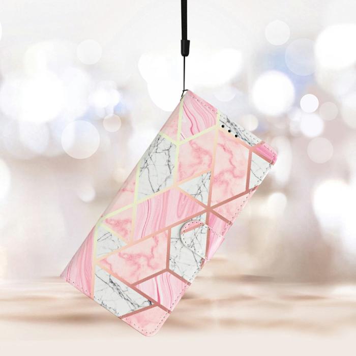 Bild 6,  Xiaomi Redmi Note 14 5G Fodral Med Tryck Rosa Marmor - Teknikhallen.se