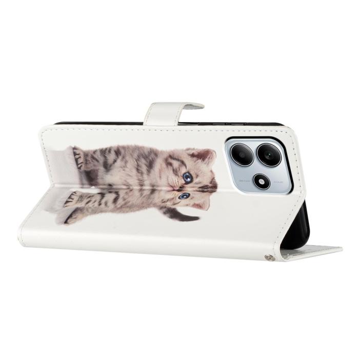 Bild 3,  Xiaomi Redmi Note 14 5G Fodral Med Tryck Gullig Katt - Teknikhallen.se