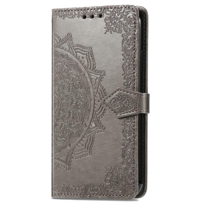 Bild 5,  Xiaomi Redmi Note 14 5G Fodral Läder Mandala Tryck Grå - Teknikhallen.se