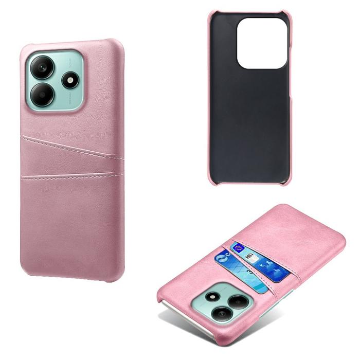 Bild 2,  Xiaomi Redmi Note 14 5G Skal Läderbelagt Med Kortfack Roséguld - Teknikhallen.se
