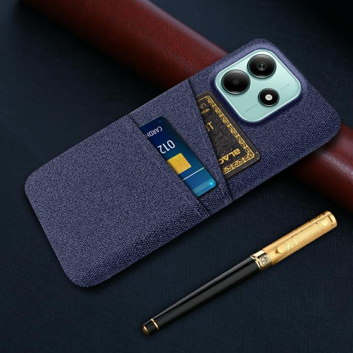 Bild 5,  Xiaomi Redmi Note 14 5G Skal Med Kortfack Tygbelagt Blå - Teknikhallen.se