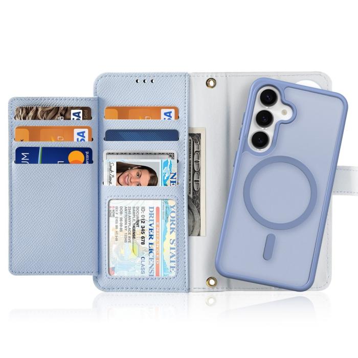 Bild 2, DUX DUCIS DUX DUCIS Galaxy S25 2in1 Magnet Fodral Lawa Series Ljus Blå - Teknikhallen.se