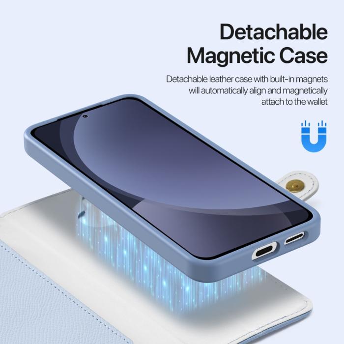 Bild 5, DUX DUCIS DUX DUCIS Galaxy S25 2in1 Magnet Fodral Lawa Series Ljus Blå - Teknikhallen.se
