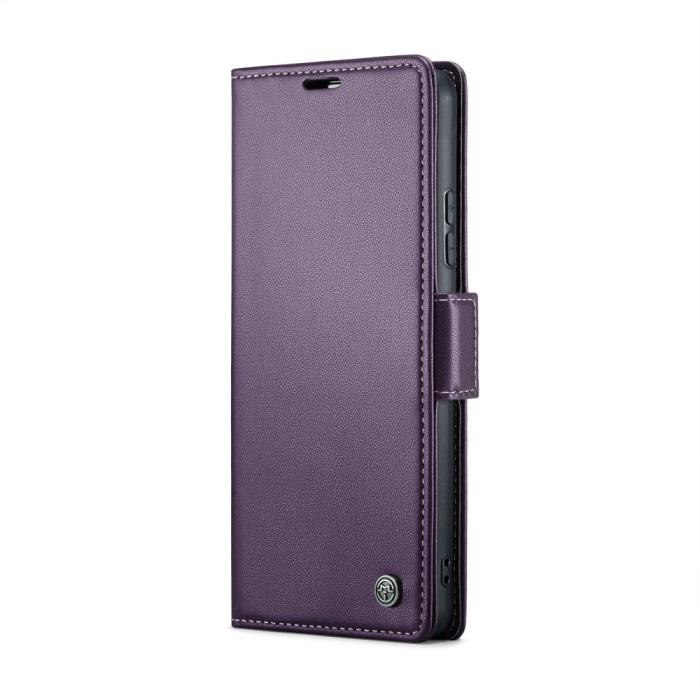 Bild 2, CASEME CASEME Xiaomi Redmi Note 14 5G Fodral RFID Läder Lila - Teknikhallen.se