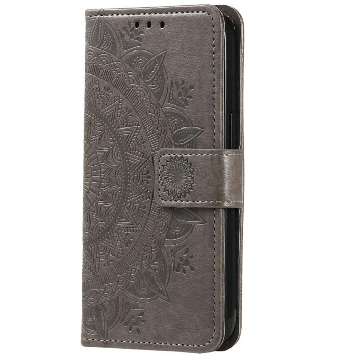 Bild 5,  Xiaomi Redmi Note 14 5G Fodral Mandala Läder Grå - Teknikhallen.se