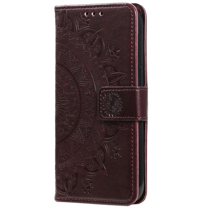 Bild 4,  Xiaomi Redmi Note 14 5G Fodral Mandala Läder Brun - Teknikhallen.se