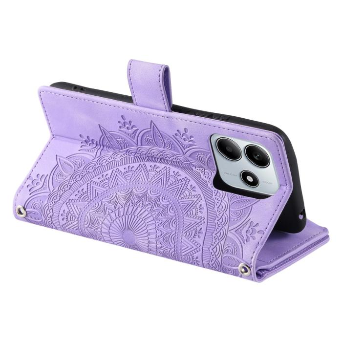 Bild 4,  Xiaomi Redmi Note 14 5G Fodral Mandala Läder Lila - Teknikhallen.se