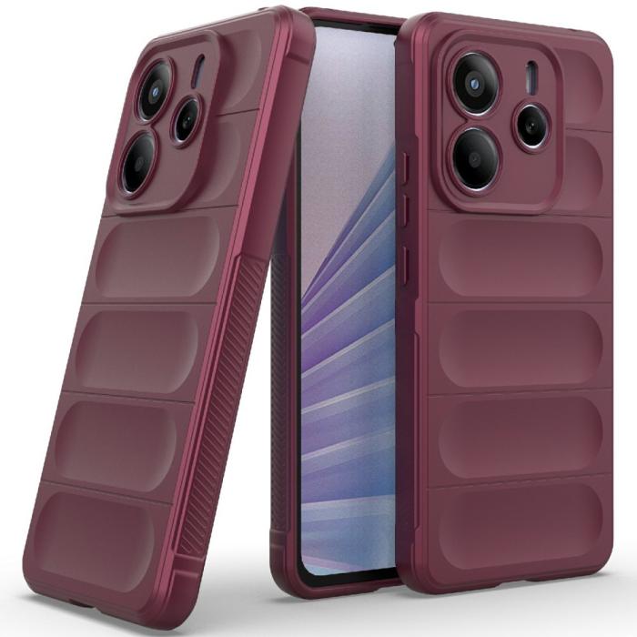 Bild 2,  Xiaomi Redmi Note 14 5G Skal Magic Shield Vinröd - Teknikhallen.se