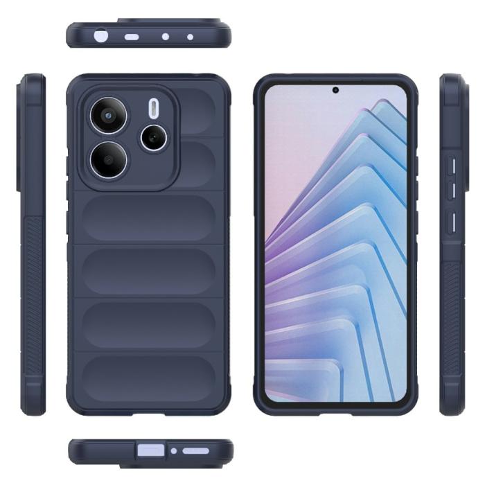 Bild 3,  Xiaomi Redmi Note 14 5G Skal Magic Shield Blå - Teknikhallen.se