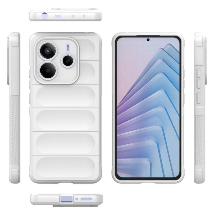 Bild 2,  Xiaomi Redmi Note 14 5G Skal Magic Shield Vit - Teknikhallen.se