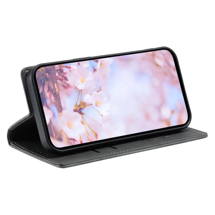 Bild 4,  Xiaomi Redmi Note 14 4G Fodral Flip Mandala Läder Grå - Teknikhallen.se
