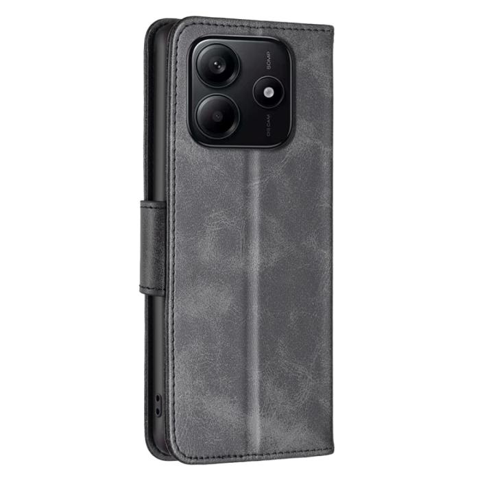 Bild 5,  Xiaomi Redmi Note 14 4G Fodral Läder Solid Shark Svart - Teknikhallen.se