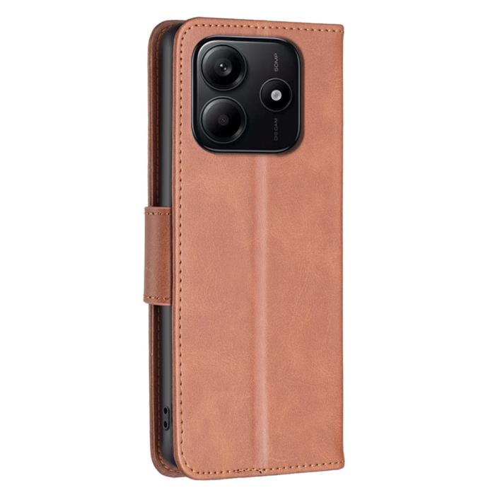 Bild 5,  Xiaomi Redmi Note 14 4G Fodral Läder Solid Shark Brun - Teknikhallen.se