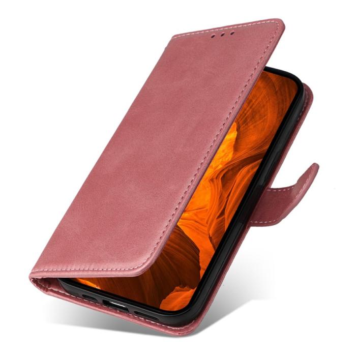 Bild 5,  Xiaomi Redmi Note 14 4G Fodral Läder Folio Roséguld - Teknikhallen.se