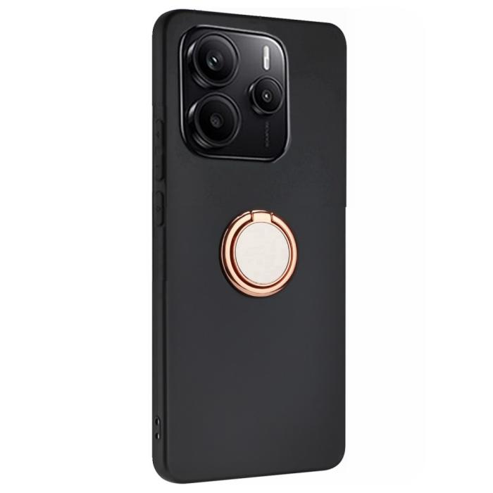 Bild 2,  Xiaomi Redmi Note 14 4G Skal Ring Svart / Roséguld - Teknikhallen.se