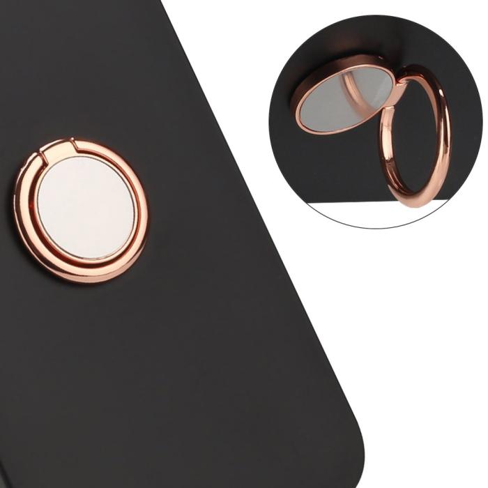 Bild 5,  Xiaomi Redmi Note 14 4G Skal Ring Svart / Roséguld - Teknikhallen.se