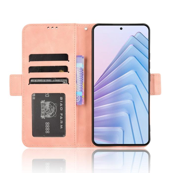 Bild 3,  Xiaomi Redmi Note 14 4G Fodral Med Avtagbart Kortfack Rosa - Teknikhallen.se