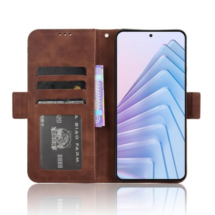 Bild 3,  Xiaomi Redmi Note 14 4G Fodral Med Avtagbart Kortfack Brun - Teknikhallen.se