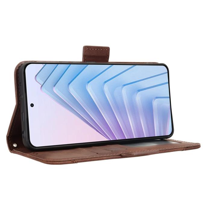 Bild 4,  Xiaomi Redmi Note 14 4G Fodral Med Avtagbart Kortfack Brun - Teknikhallen.se