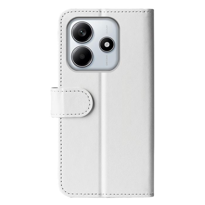 Bild 6,  Xiaomi Redmi Note 14 4G Fodral Crazy Horse Läder Vit - Teknikhallen.se