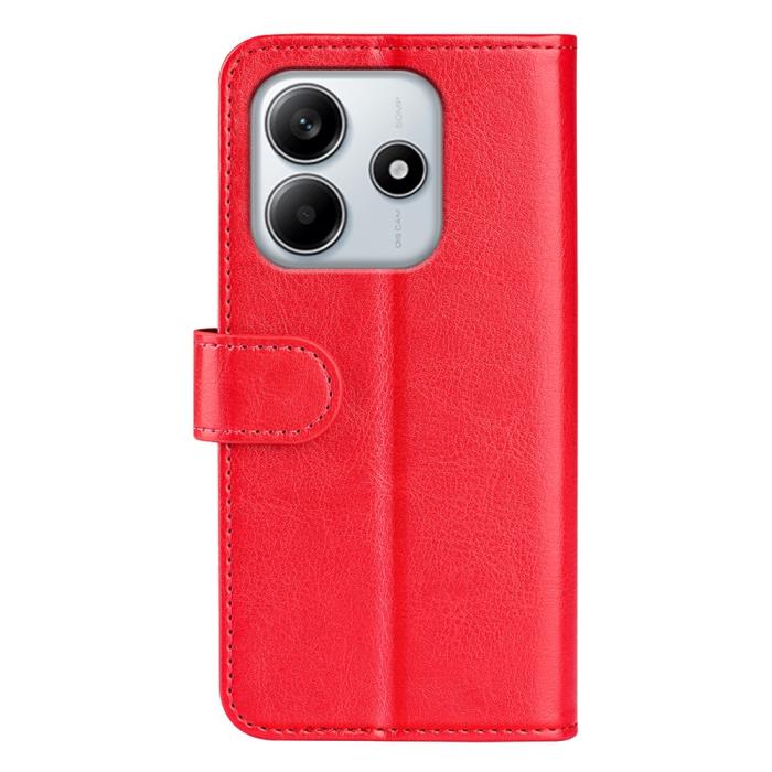 Bild 6,  Xiaomi Redmi Note 14 4G Fodral Crazy Horse Läder Röd - Teknikhallen.se