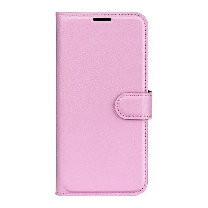 Bild 5,  Xiaomi Redmi Note 14 4G Fodral Litchi Läder Ljus Rosa - Teknikhallen.se
