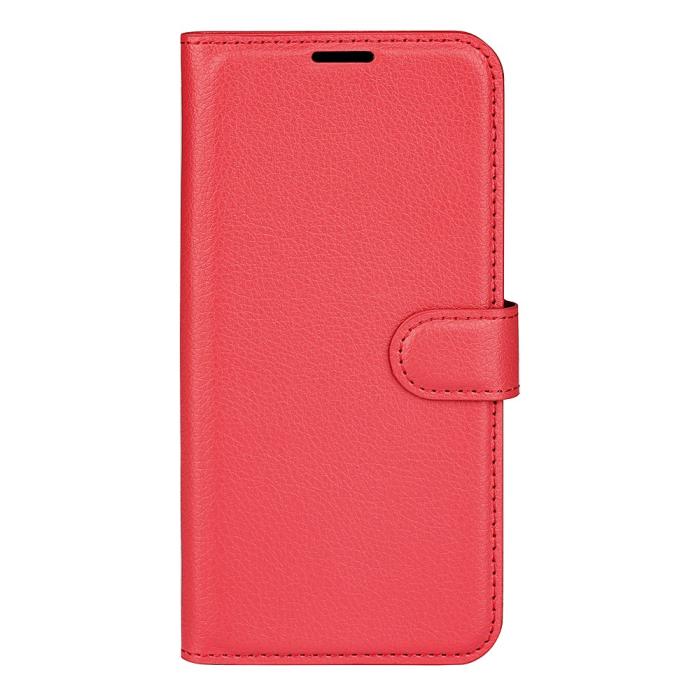 Bild 5,  Xiaomi Redmi Note 14 4G Fodral Litchi Läder Röd - Teknikhallen.se