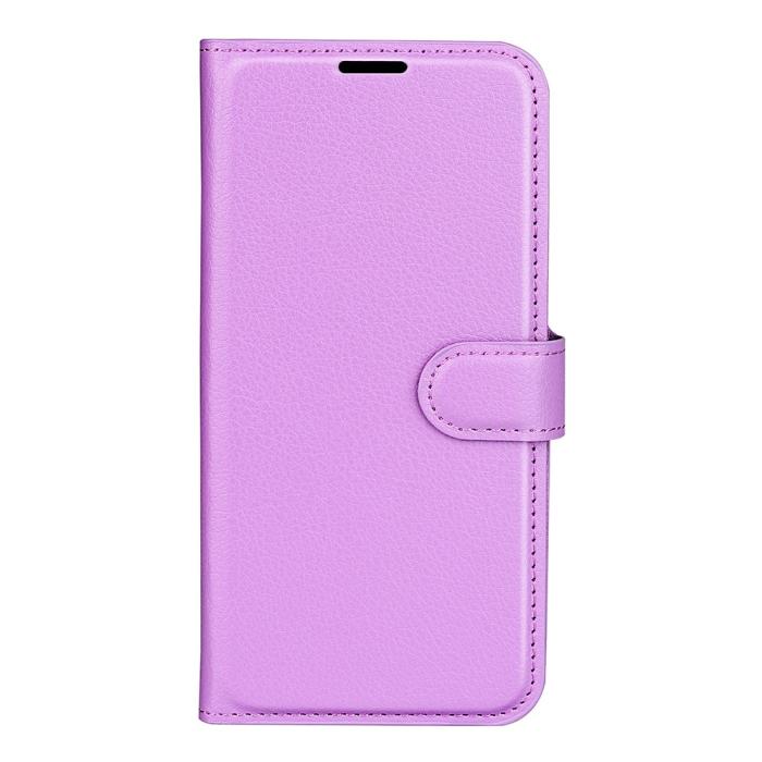 Bild 5,  Xiaomi Redmi Note 14 4G Fodral Litchi Läder Lila - Teknikhallen.se