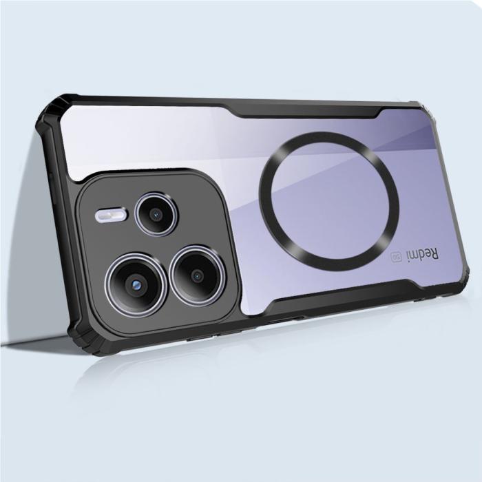 Bild 2,  Xiaomi Redmi Note 14 4G Skal MagSafe Shockproof Svart - Teknikhallen.se