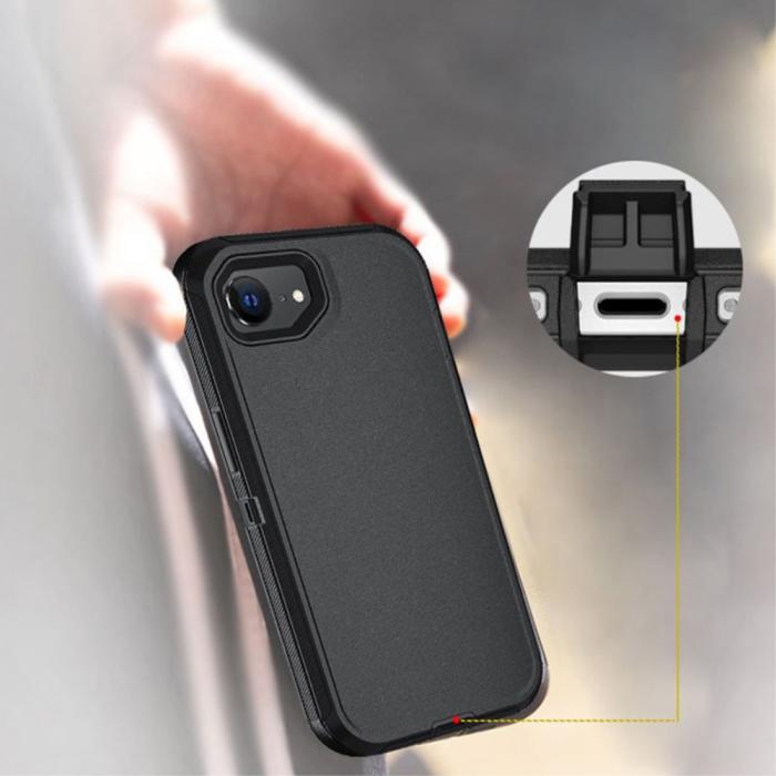 Bild 4,  iPhone 17e / 16e Skal Extreme Shockproof Hybrid Svart/Grå - Teknikhallen.se