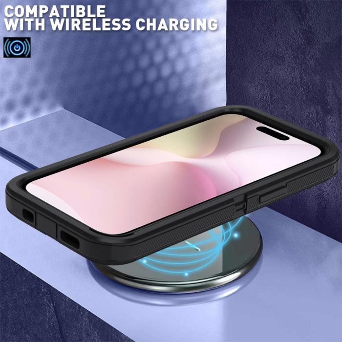 Bild 5,  iPhone 17e / 16e Skal Extreme Shockproof Hybrid Svart/Grå - Teknikhallen.se