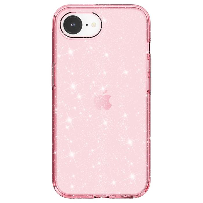 Bild 3,  iPhone 17e / 16e Skal Glitter Shockproof Rosa - Teknikhallen.se