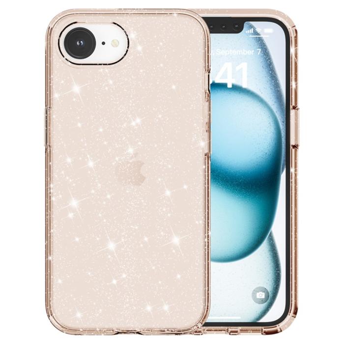 Bild 2,  iPhone 17e / 16e Skal Glitter Shockproof Guld - Teknikhallen.se