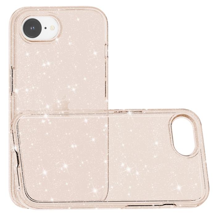 Bild 5,  iPhone 17e / 16e Skal Glitter Shockproof Guld - Teknikhallen.se