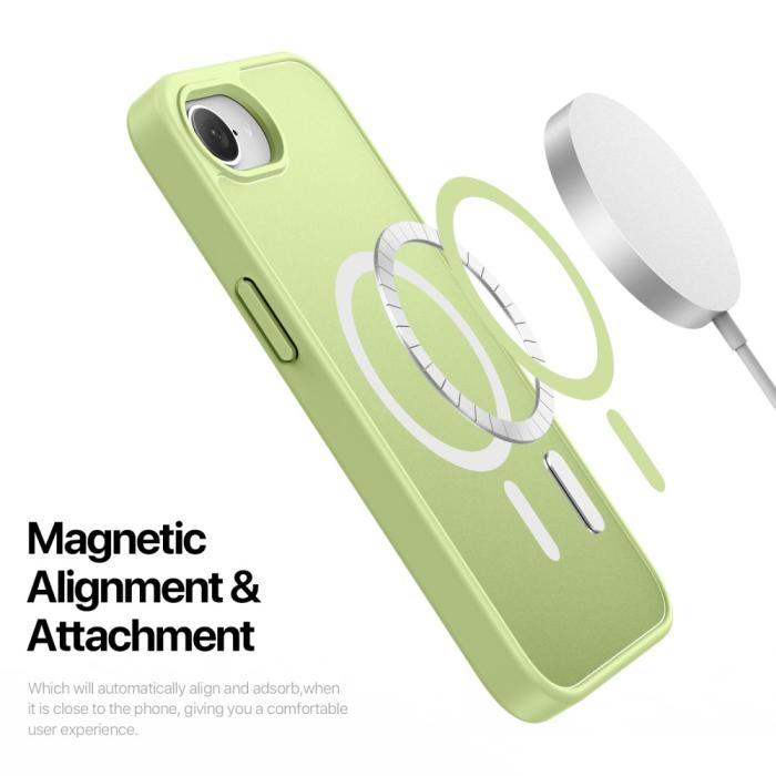 Bild 6, DUX DUCIS DUX DUCIS iPhone 17e/16e Skal MagSafe Yind Series Lime Grön - Teknikhallen.se