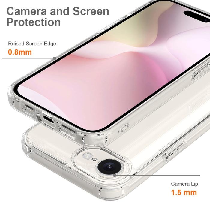 Bild 4,  iPhone 17e / 16e Skal TPU / Akryl Transparent - Teknikhallen.se