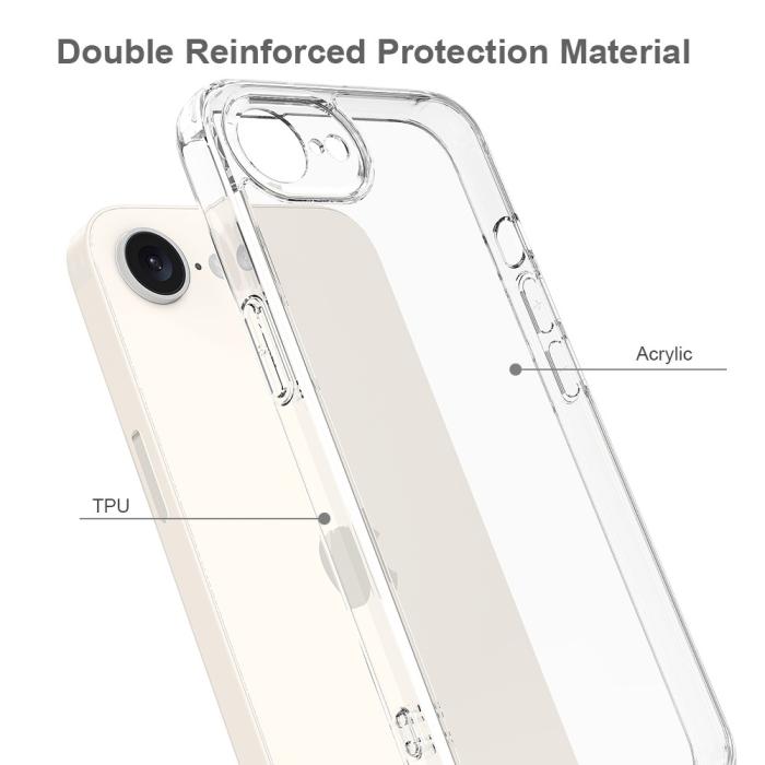 Bild 5,  iPhone 17e / 16e Skal TPU / Akryl Transparent - Teknikhallen.se