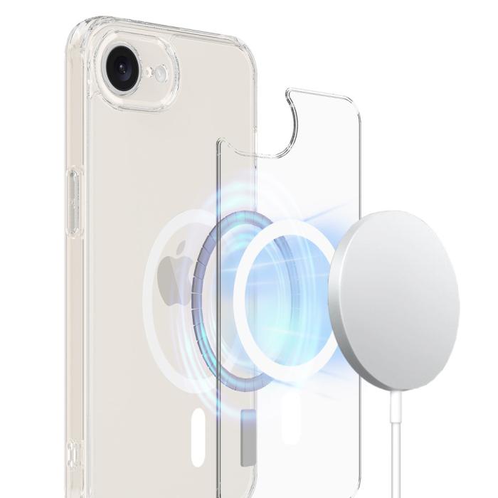 Bild 4,  iPhone 17e / 16e Skal MagSafe TPU / Akryl Transparent - Teknikhallen.se