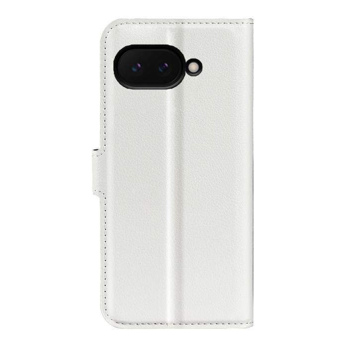 Bild 6,  Google Pixel 9a Fodral Litchi Läder Vit - Teknikhallen.se