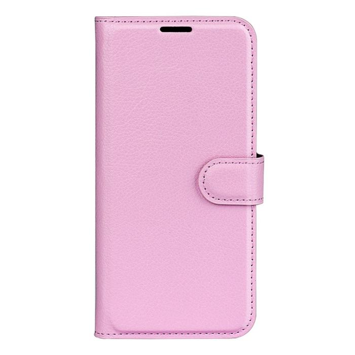 Bild 5,  Google Pixel 9a Fodral Litchi Läder Ljus Rosa - Teknikhallen.se