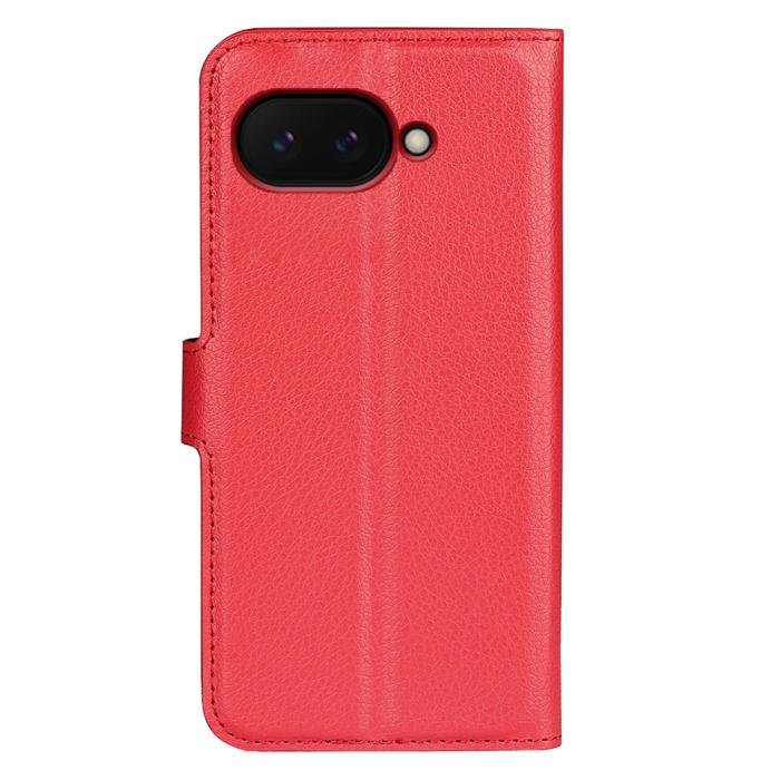 Bild 6,  Google Pixel 9a Fodral Litchi Läder Röd - Teknikhallen.se