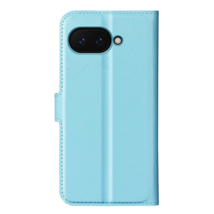Bild 6,  Google Pixel 9a Fodral Litchi Läder Blå - Teknikhallen.se