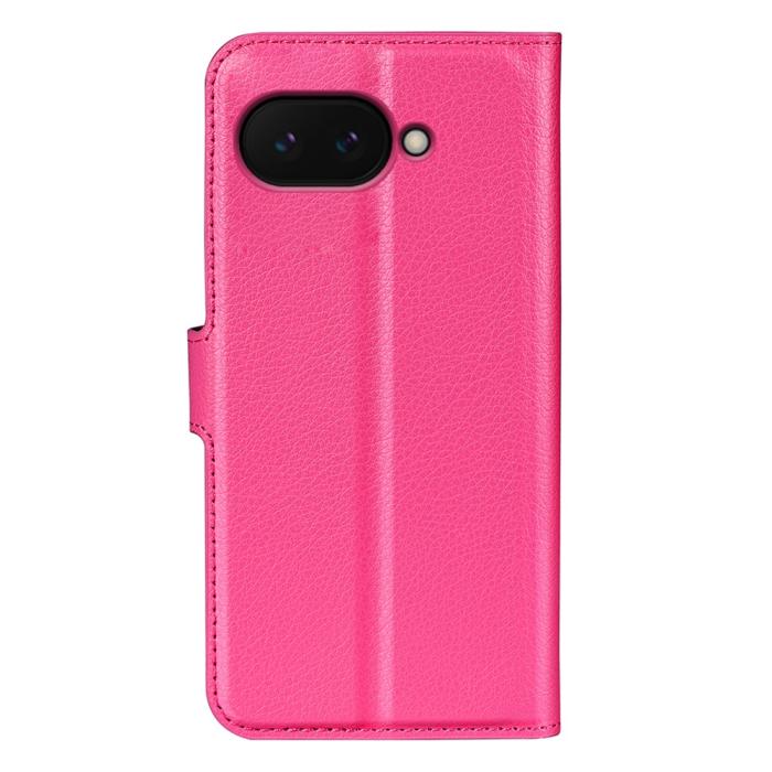 Bild 6,  Google Pixel 9a Fodral Litchi Läder Rosa - Teknikhallen.se