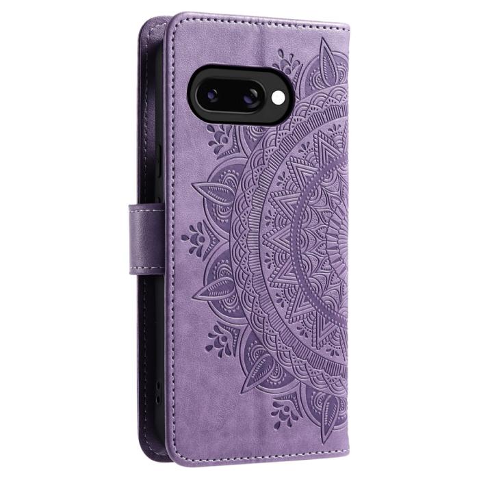 Bild 6,  Google Pixel 9a Fodral Mandala Läder Lila - Teknikhallen.se
