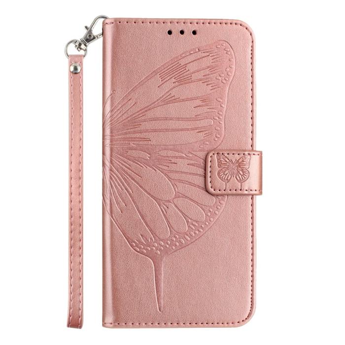 Bild 3,  Google Pixel 9a Fodral Fjäril Tryck Roséguld - Teknikhallen.se